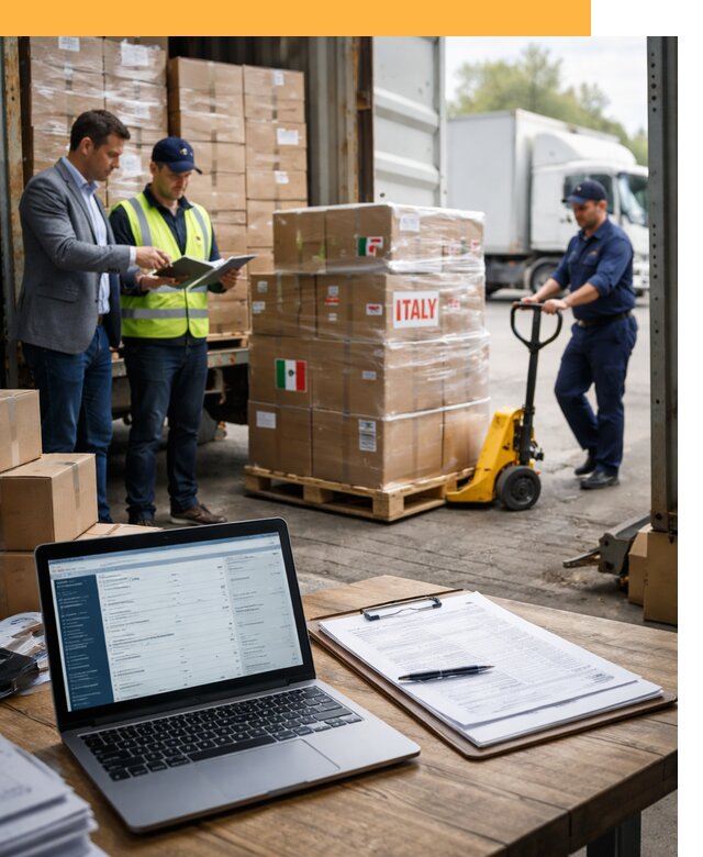 Доставка грузов из Италии: морские и авиаперевозки от 18684