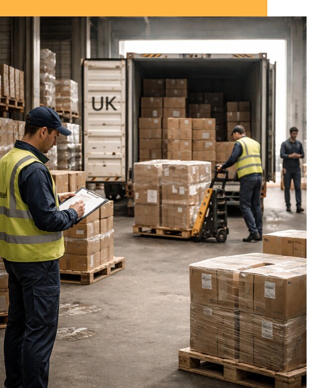 Доставка грузов из Великобритании с таможенным оформлением от 12975