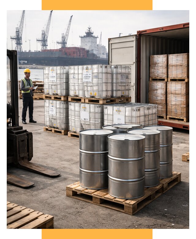 Доставка химического сырья из Индии от 259500 р. | СетСервис-Льм