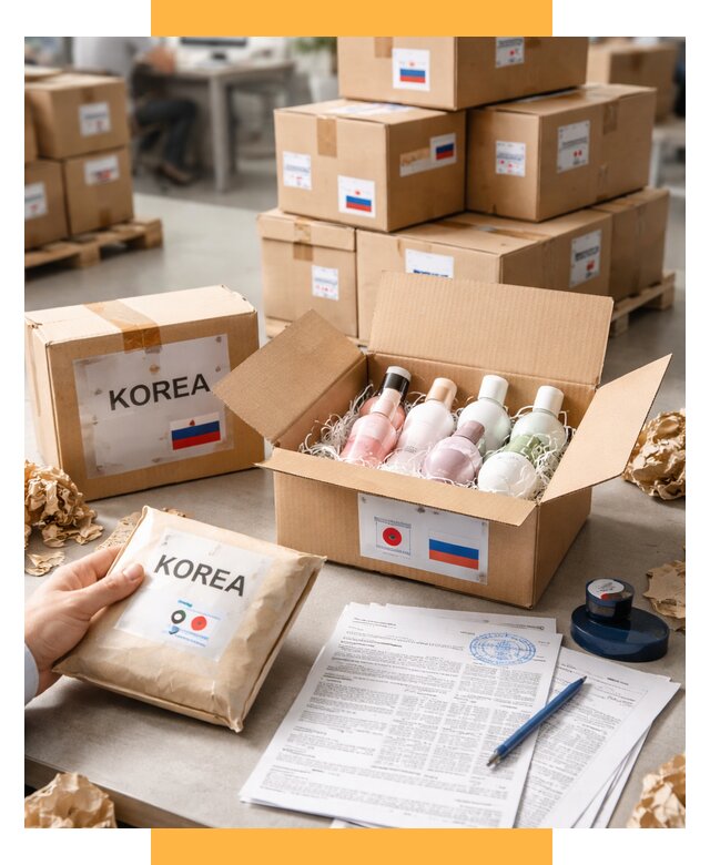 Доставка косметики из Кореи от 8823 р. под ключ | СетСервис-Льм