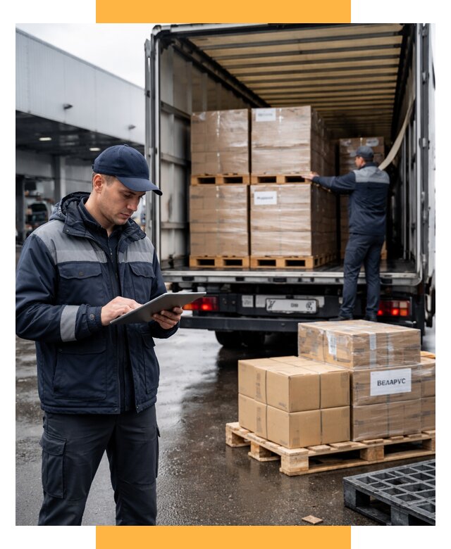 Доставка грузов из Беларуси от 15570 р. логистика СетСервис-Льм
