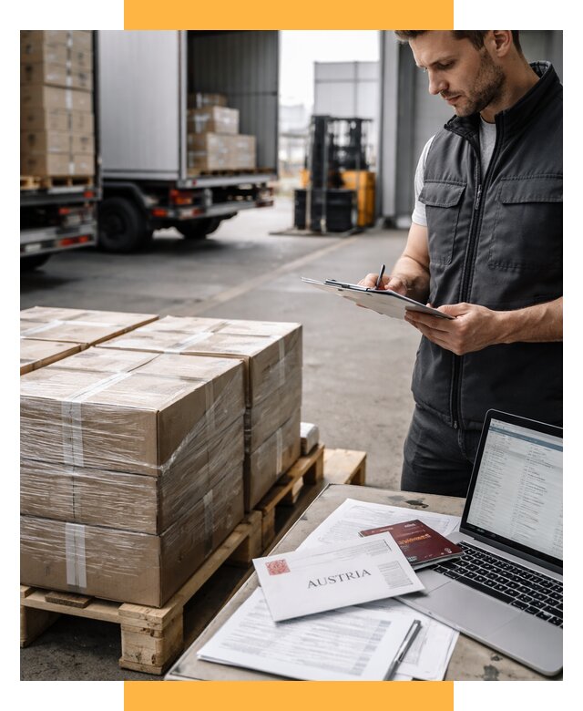 Доставка в Австрию от 67470 р. Логистика и экспорт СетСервис-Льм