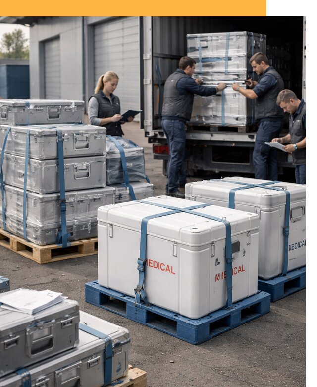 Перевозка медицинского оборудования по всему миру от 15570 руб