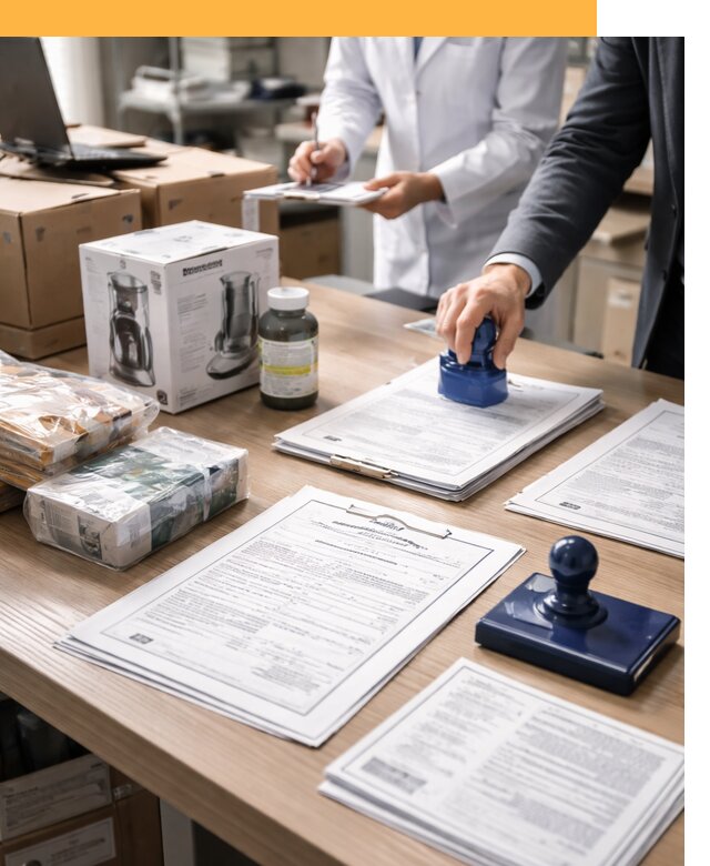 Сертификация импортных товаров от 12456 с таможенным сопровождением